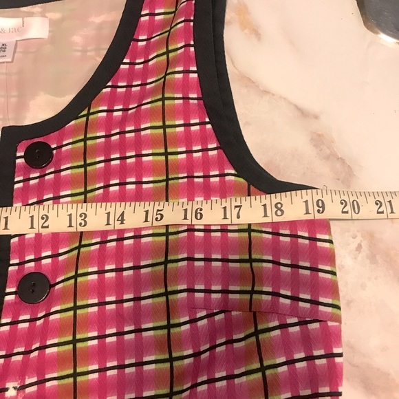 Pink plaid dress. Size XL - Picture 10 of 11
